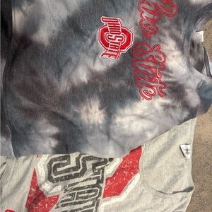 Ohio State Buckeyes Embroidered crewneck  sweatshirt sleevelesssize XL 2 shirts